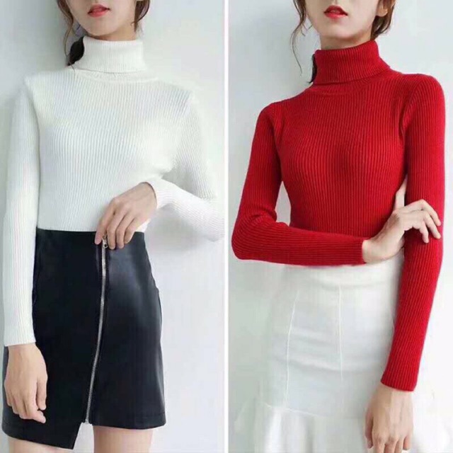 Áo len nữ cổ lọ _ Hàng Quảng Châu dày đẹp loại 1