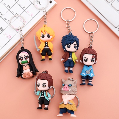 Móc Khóa Hình Hoạt Hình Anime Bằng Cao Su Mềm