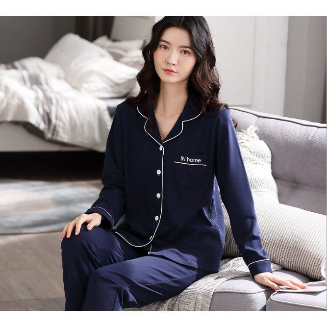 [Hàng Loại 1] Đồ Bộ Mặc Nhà Nữ Dài Tay Mùa Đông Chất Cotton 100% Cao Cấp