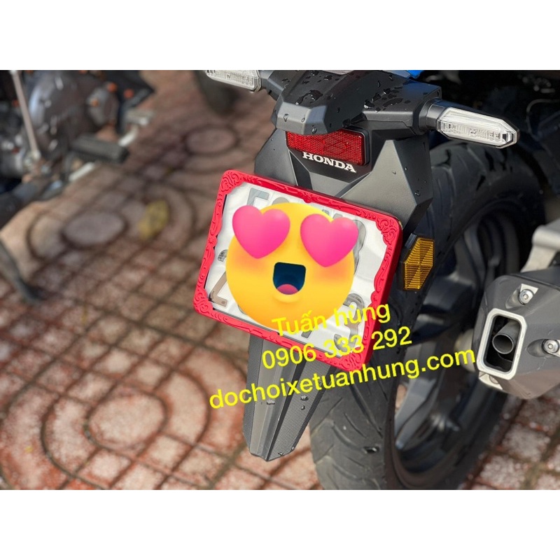 Khung Biển Số Màu Đỏ   Gắn Xe Máy -