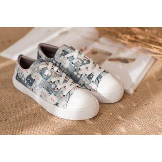 Giày Sneaker Cổ Thấp Họa Tiết Nữ Kitties