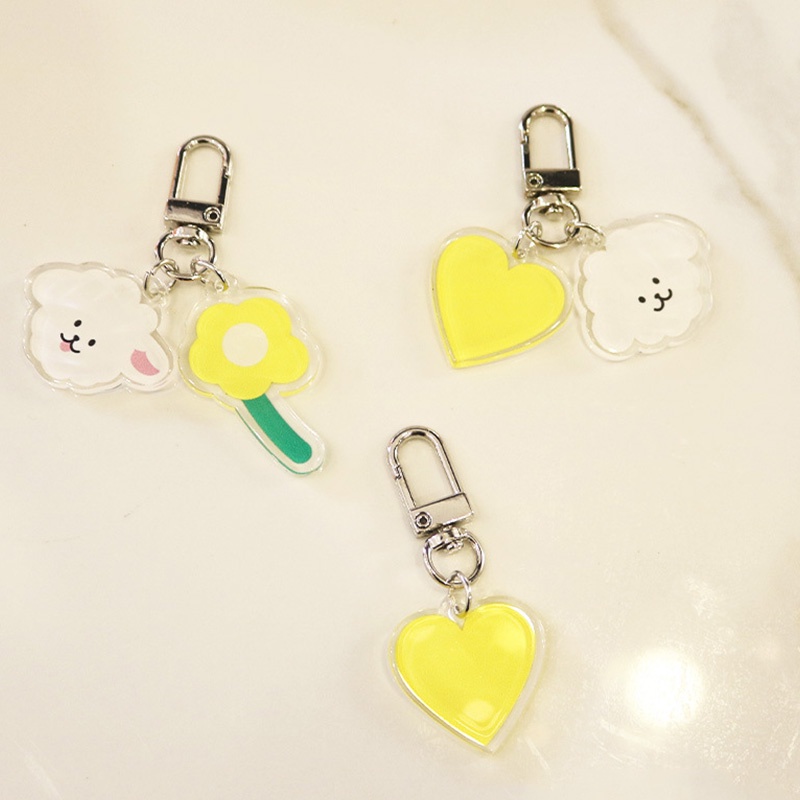 Móc Khóa Hình Đám Mây Và Hoa Thời Trang Đa Năng