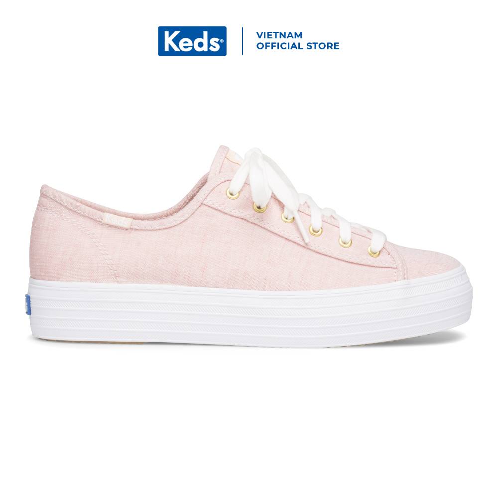 Giày Keds Nữ - Triple Kick Mini Chambray Pink - KD060331