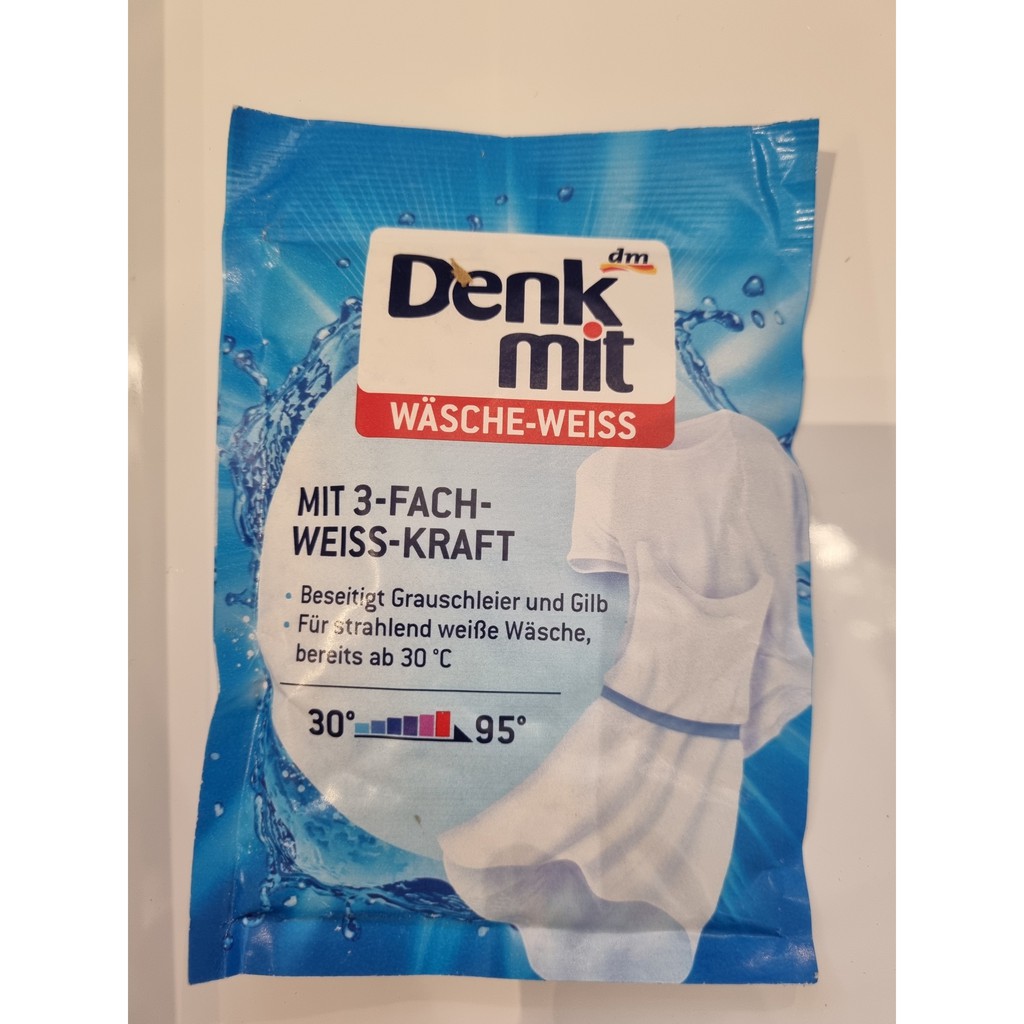 Bột Tẩy Trắng Quần Áo Denkmit Wasche Weiss, 50 g