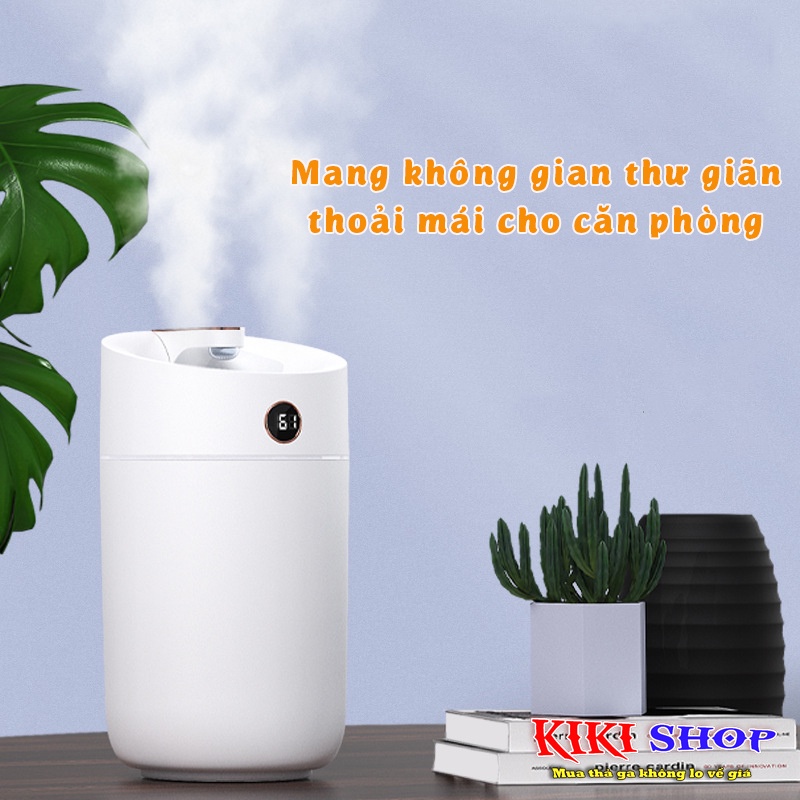 Máy phun sương tạo ẩm xông tinh dầu X12, dung tích 3L, tạo độ ẩm phòng điều hòa, kiki shop