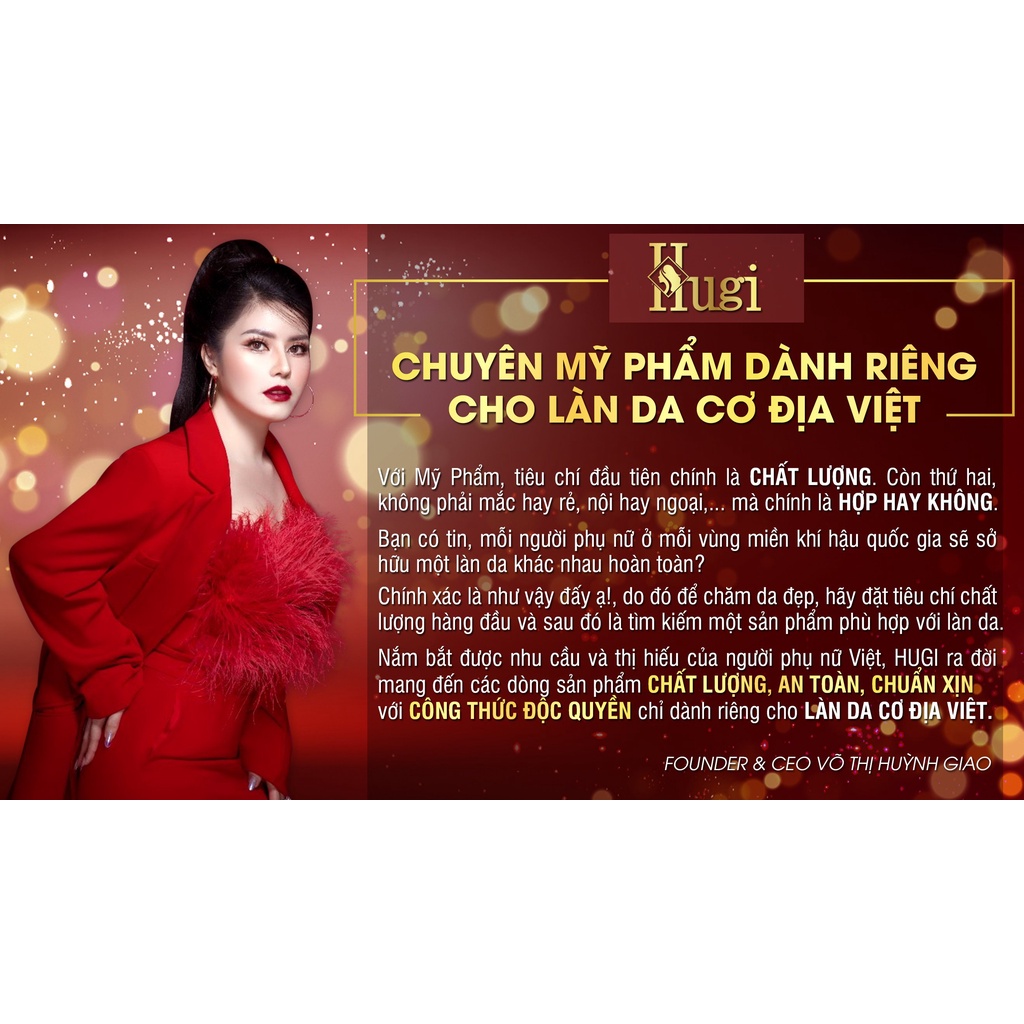 Kem Dưỡng Trắng Da Toàn Thân Dưỡng Ẩm Nâng Tông Chống Nắng HuGi Beauty Chính Hãng 200g