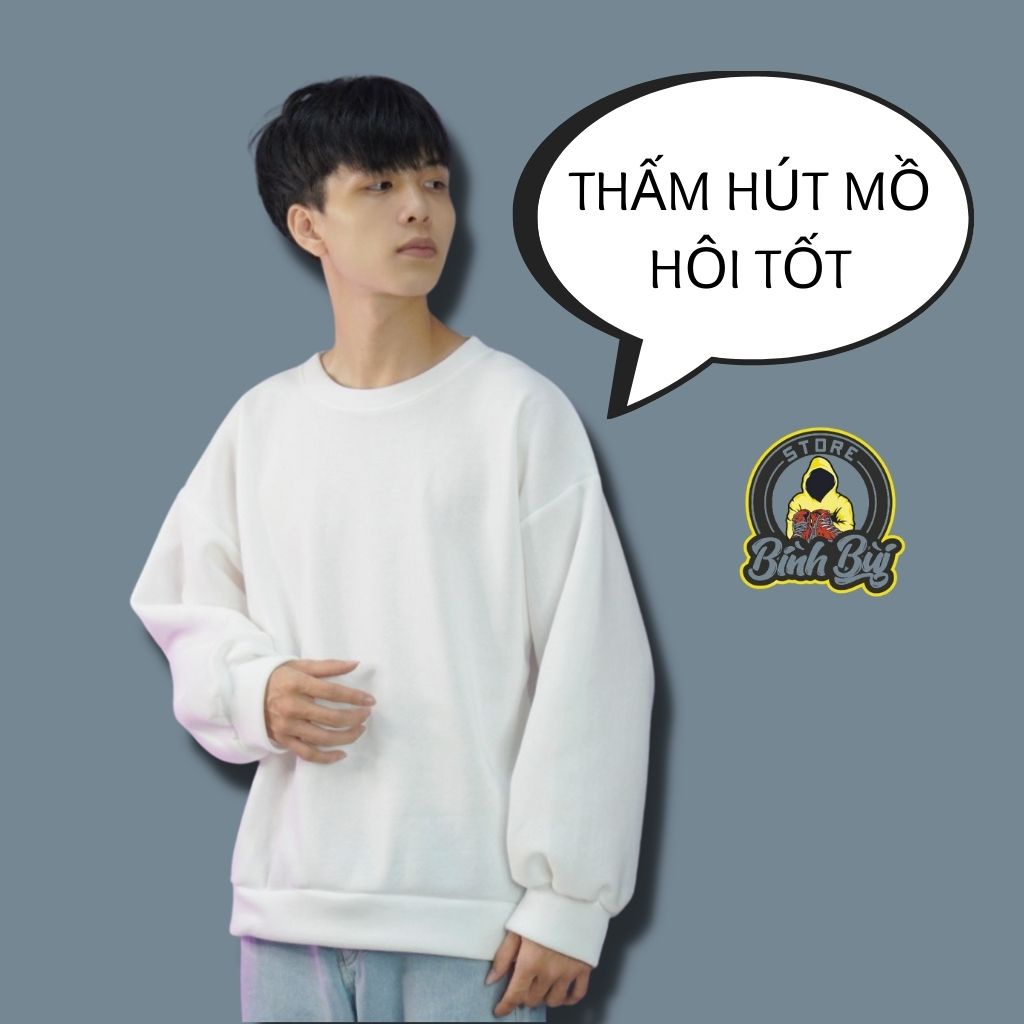  Áo Sweater Nỉ Nam Nữ Form Rộng Phong Cách Ulzzang Bình Bùi Store | BigBuy360 - bigbuy360.vn