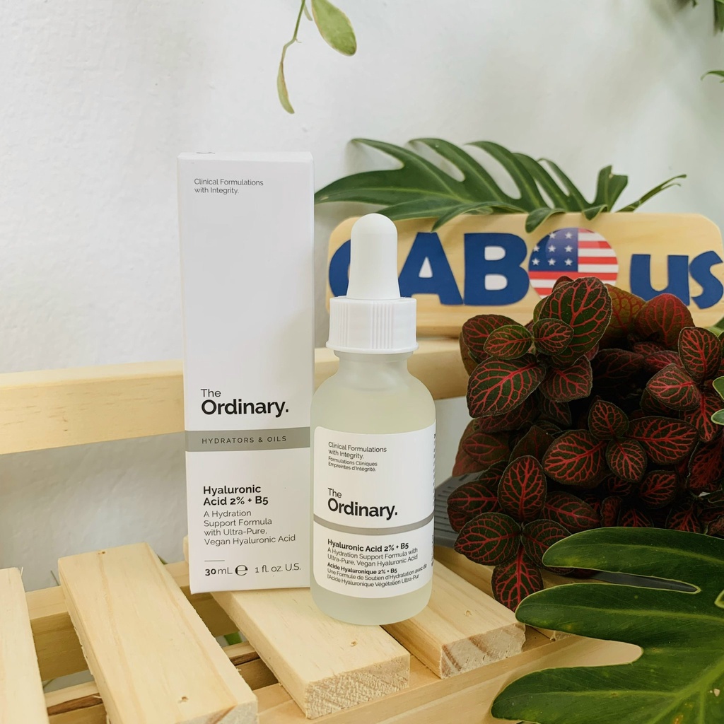 Serum B5 The OrdinaryThe Ordinary Hyaluronic Acid 2% + B5 30ml CABOUS010  Serum cấp ẩm Hya Acid B5 30ml