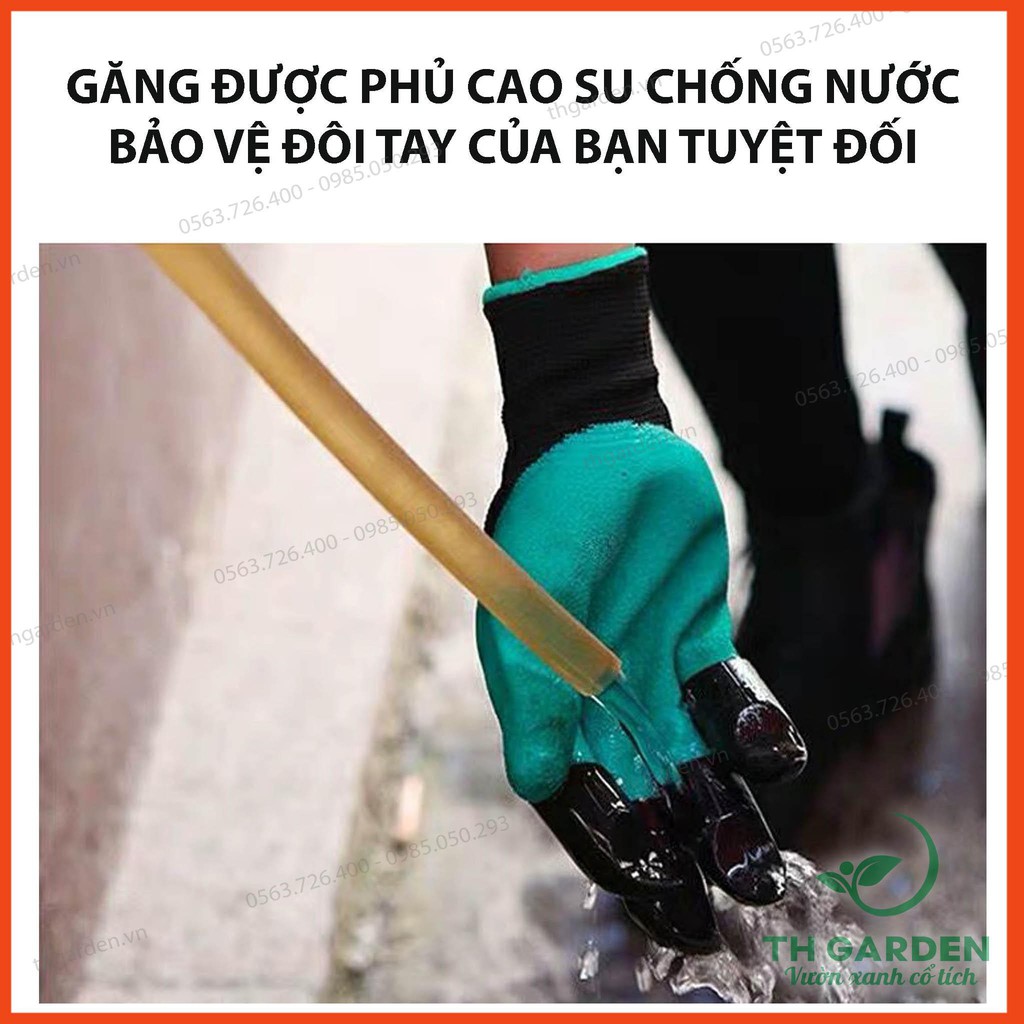 Găng Tay Làm Vườn Có Móng Vuốt Chuyên Dụng - Dễ Dàng Đào Xới Đất - Co Giãn Đàn Hồi Rất Êm Ái