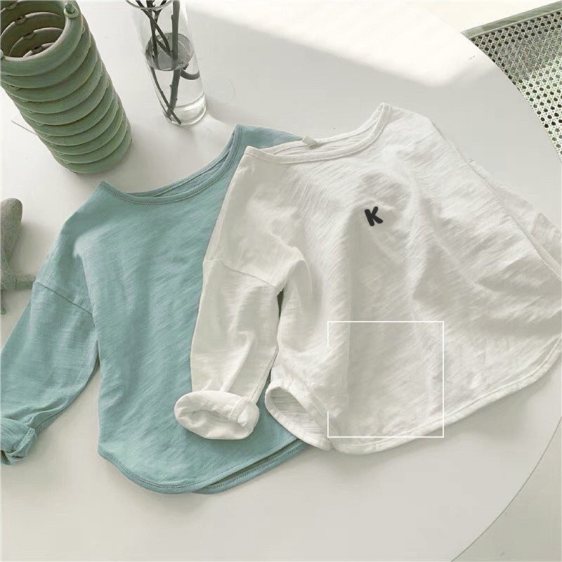 Áo thun dài tay bé trai bé gái Batala kids áo phông thu đông cotton xược dáng Hàn cho bé từ 9-25kg XUOCIN01