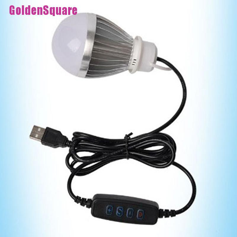 [Golden] DC 5V LED Dimmer USB Port Power Supply LineWith ON OFF Switch Adapter