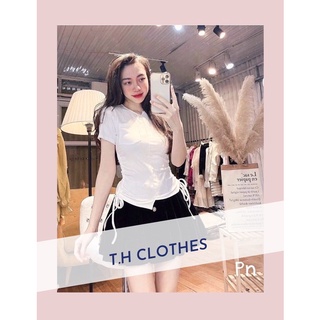 Siêu rẻ- áo thun rút dây eo croptop cá tính