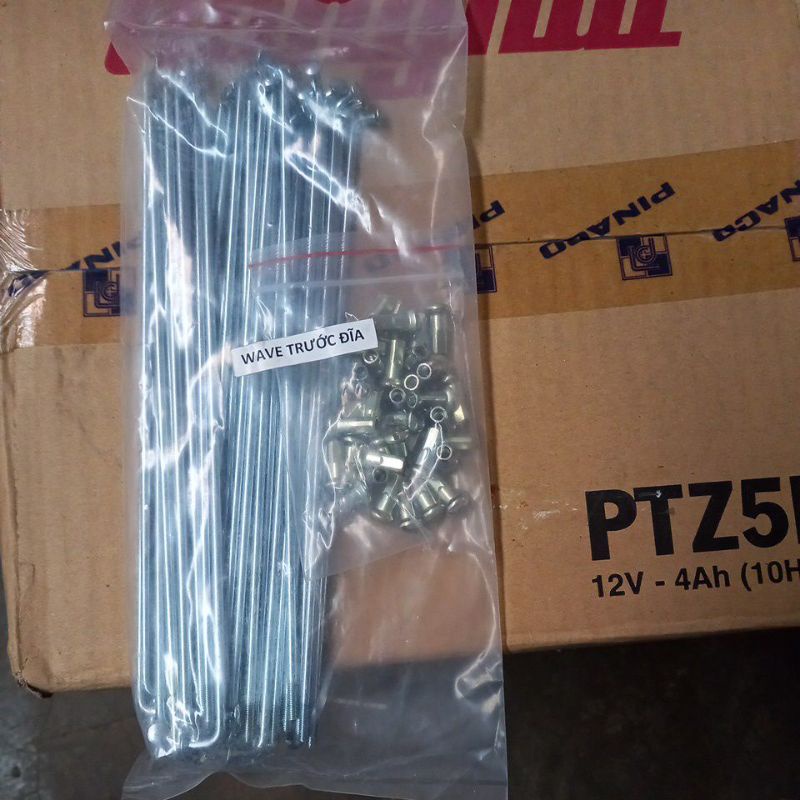 Bộ nan hoa trước lắp cho Wave ZX hàng sản xuất cho honda