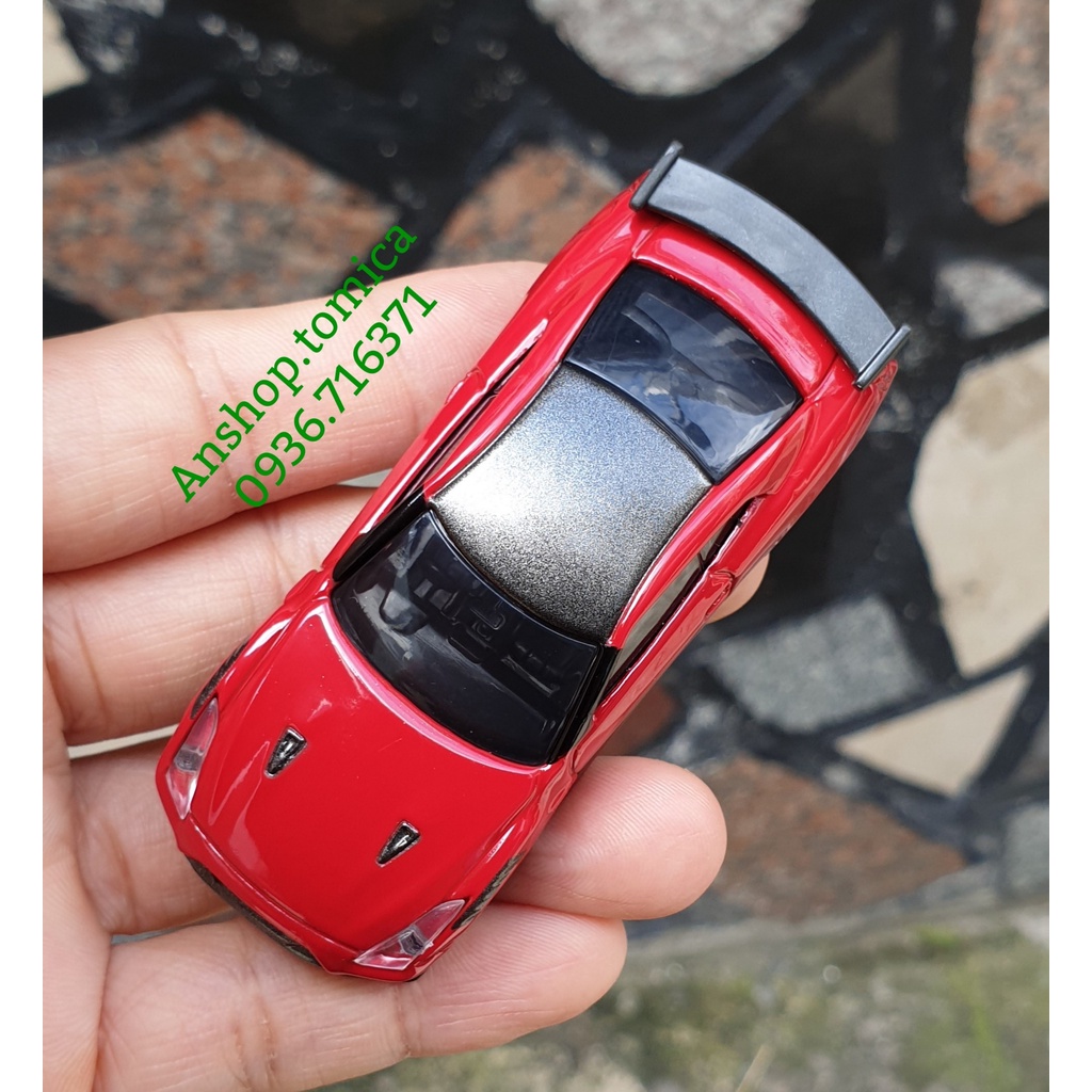 Mô hình siêu xe  Nissan GT-R  N i s m o, màu đỏ đen tomica Nhật Bản