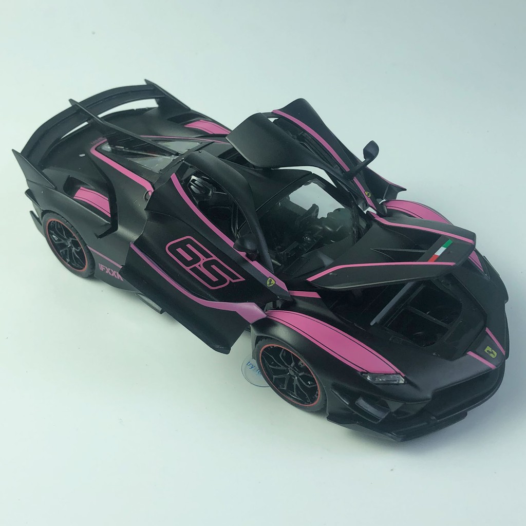 Xe mô hình Ferrari FXX K tỉ lệ 1:24 màu Đỏ hãng Hengteng chất liệu hợp kim, làm quà tặng, xe trưng bày cực đẹp