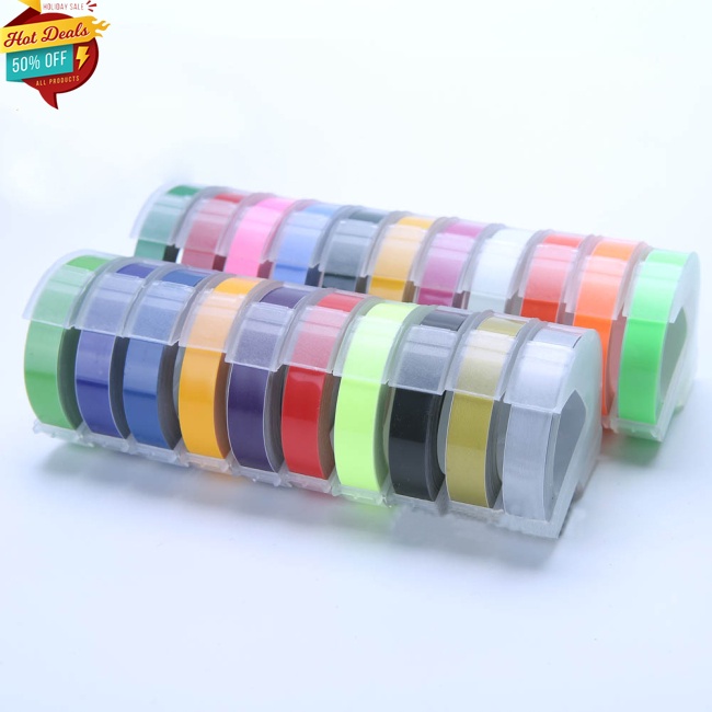 【✨Available✨】 Label Maker Tape 9mm 3D Embossing Manual Operation Suitable for DYMO1610 Motex1540 Stickers Printer