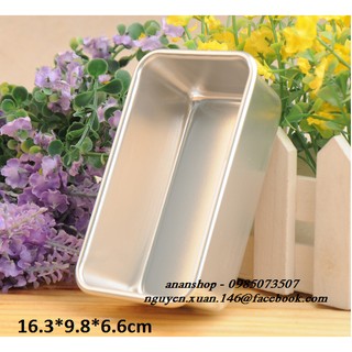Khuôn loaf/ khuôn chữ nhật nhôm 16cm A04