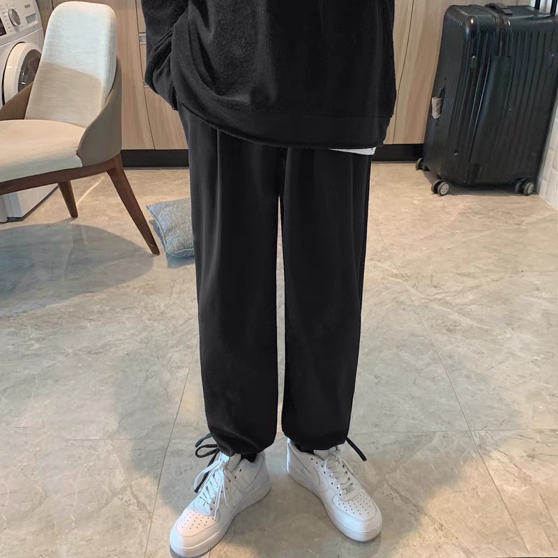 Quần Jogger Nam Nữ 2in1 Chất Nỉ Lót Bông Cao Cấp, Dáng Quần Suông Bo Gấu Mẫu Mới Nhất Có Bigsize