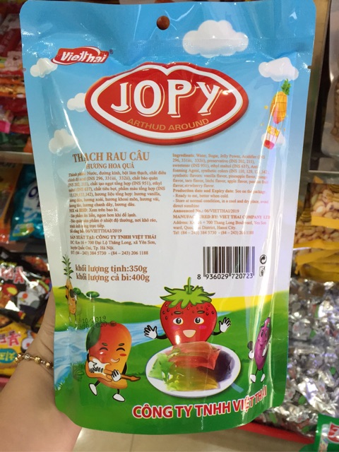 Kẹo thạch rau câu Jopy Việt Thái 400g