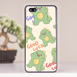 Ốp lưng oppo a3s silicon dẻo mịn hoạ tiết Khung Long Cute