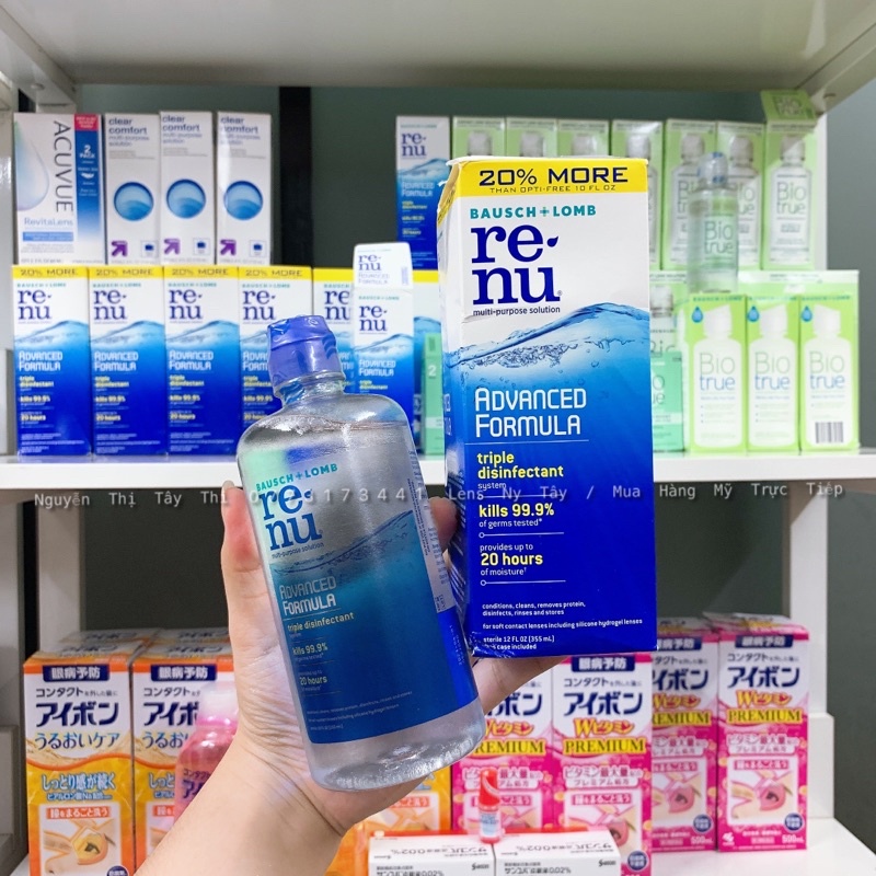Dung Dịch Ngâm Lens ReNu Advanced Formula của Mỹ 🇺🇸