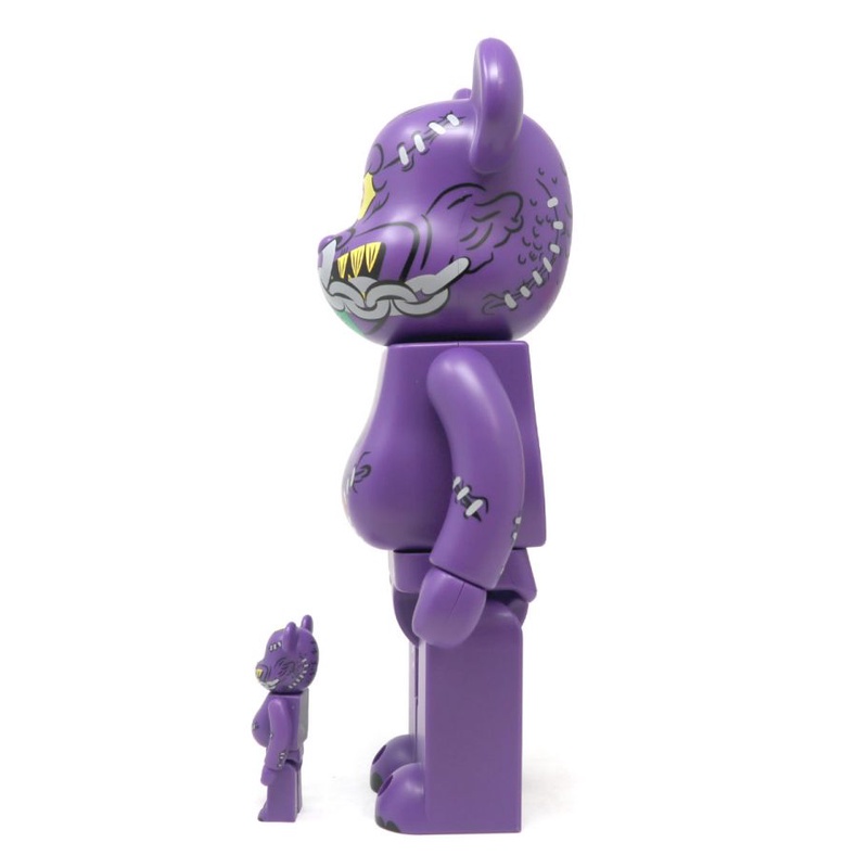 Mô hình trưng bày decor gấu Bearbrick Horn Head (Madballs) 400% &amp; 100%