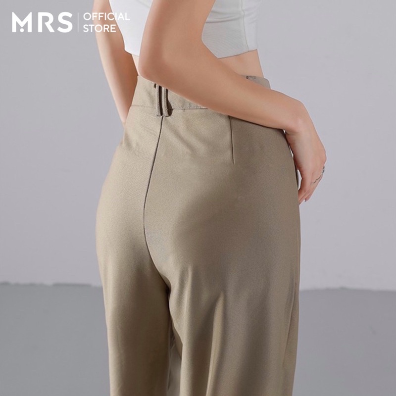 Quần tây nữ ống rộng MRS quần ống rộng nữ 1 cúc tôn dáng có bigsize đi học, đi chơi MRQ010G