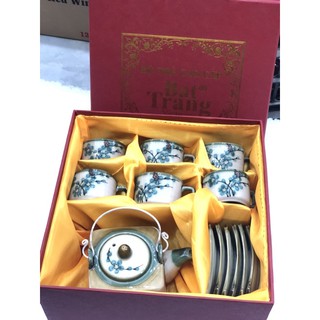 Hộp si lót lụa đỏ 🎁 Hộp đựng ấm chén quà tặng
