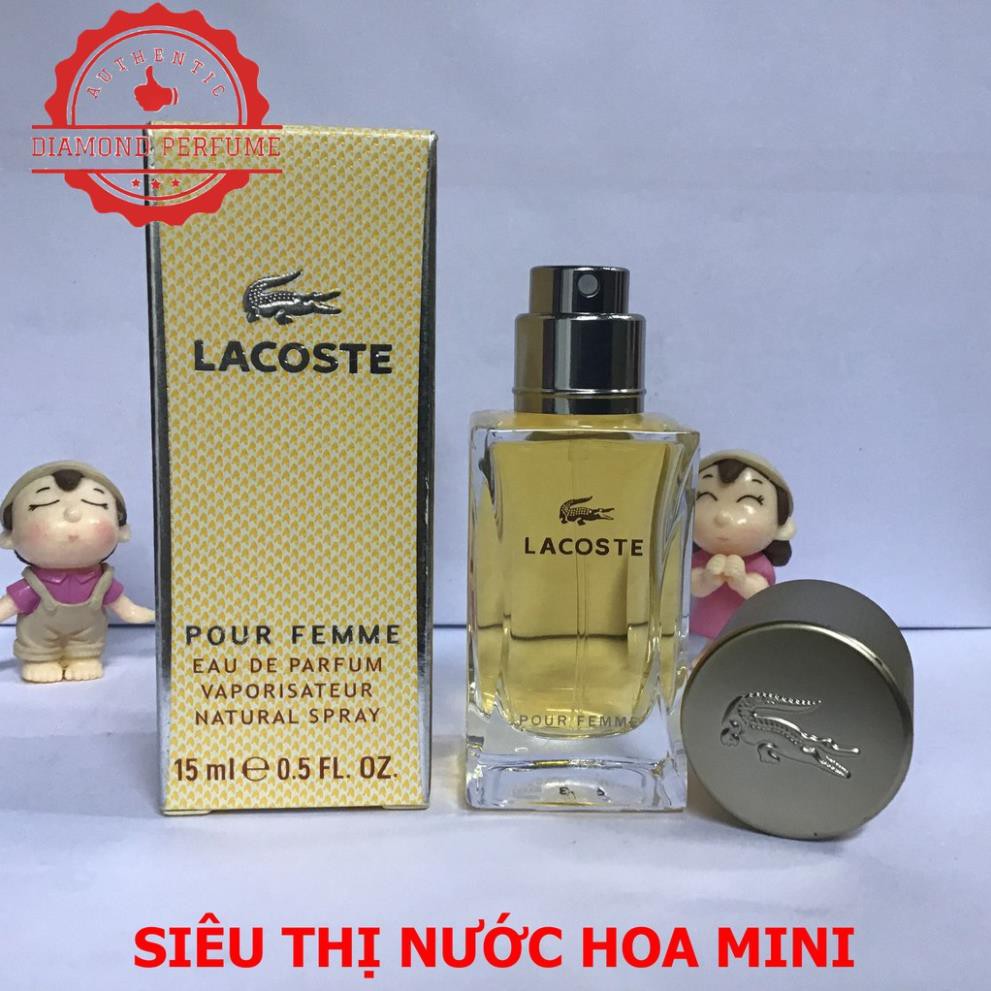 [ AUTH ] Nước hoa nữ Lacoste Pour Femme EDP 15ml dạng xịt