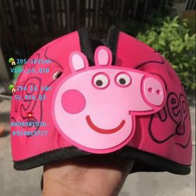 Mũ bảo hiểm mumgard ngộ nghĩnh cho bé heo Peppa Pig Hồng