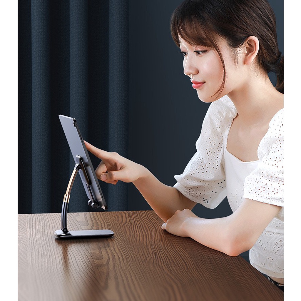 Giá đỡ điện thoại kim loại cao cấp khung cong gấp gọn NC54 Shalla