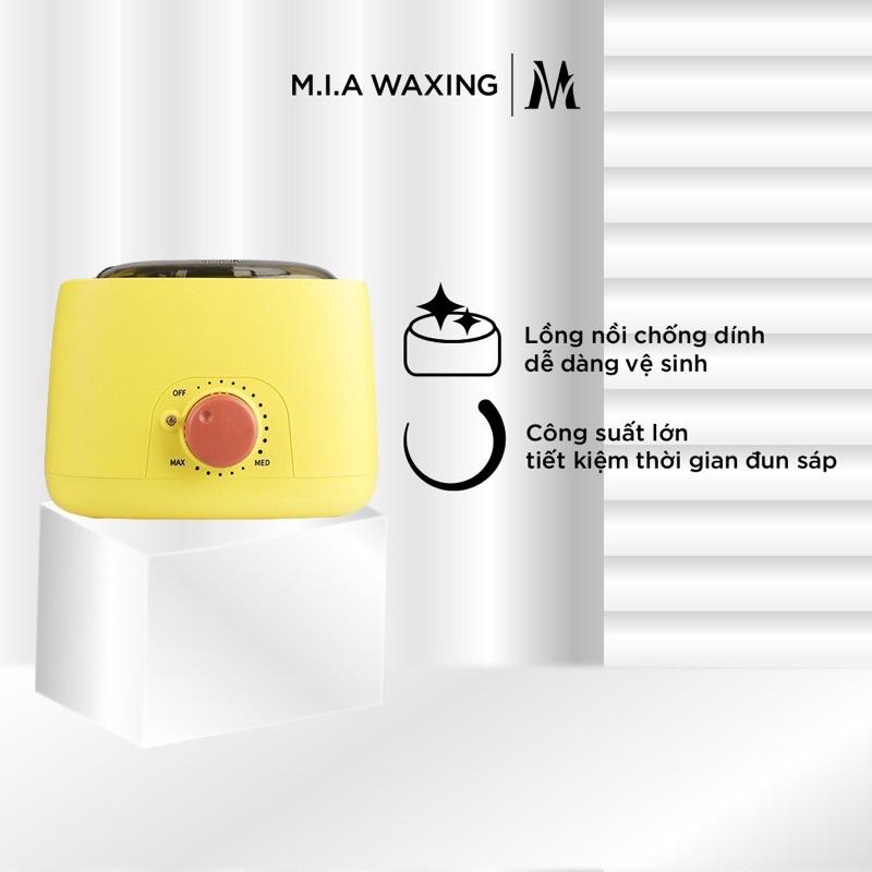 Nồi Nấu Sáp Wax Lông Cao Cấp Chống Dính [Vàng]