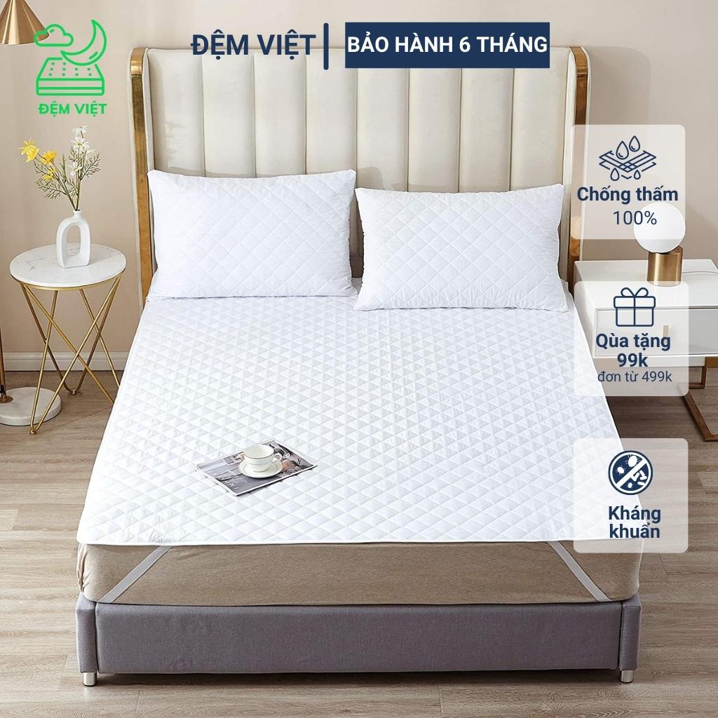 Tấm bảo vệ nệm Lót đệm chống thấm tuyệt đối không nóng, không bí, không sột soạt