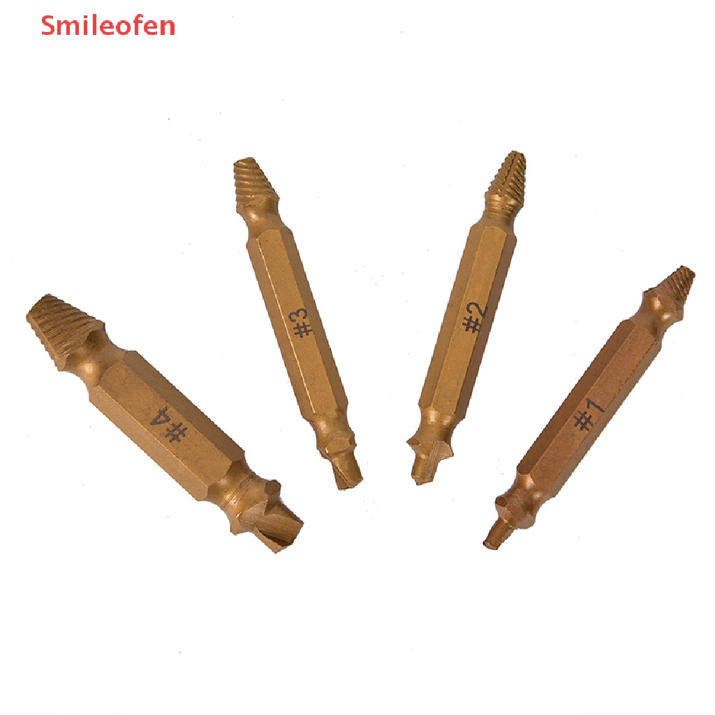 [Smileofen] Set 4 Mũi Khoan Tháo Gỡ Bu Lông Gãy Bằng Titan Mới
