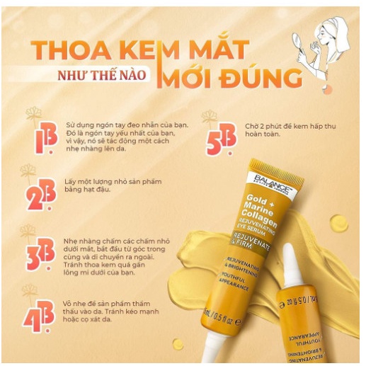 Tinh Chất Dưỡng Da Vùng Mắt Ngừa Lão Hóa Balance Active Formula Gold + Collagen Rejuvenating Eye Serum 15ml