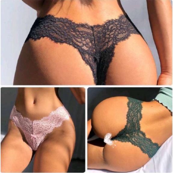 Quần lót ren lọt khe chữ Y gợi cảm sexy bảng màu pastel