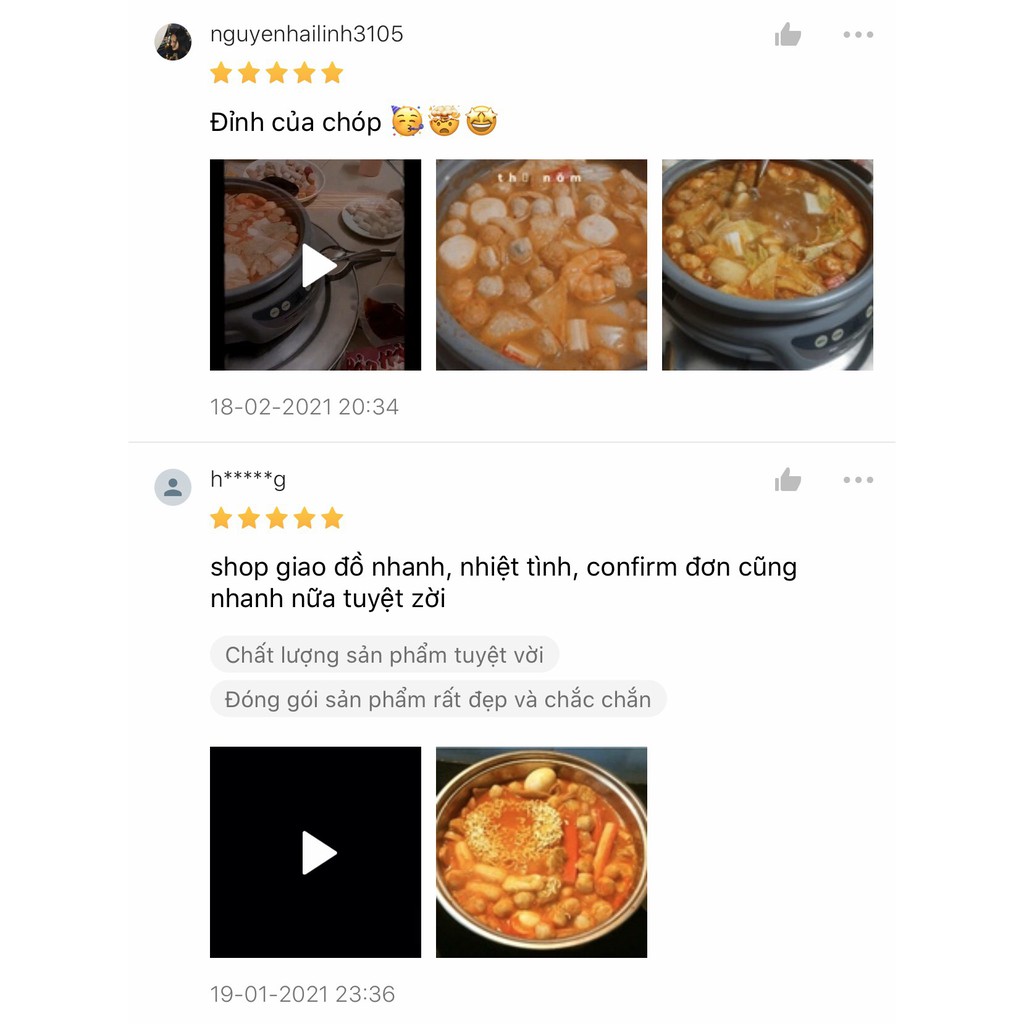 Set lẩu tteokbokki 3-4 người ăn bao gồm 8 loại nguyên liệu