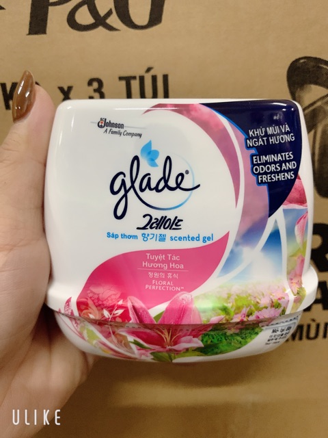 Sáp thơm để phòng khử mùi glade 180g có 3 mầu như hình