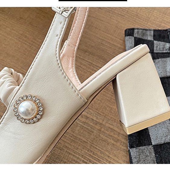 Giày Cao Gót Mũi Vuông Thiết Kế Mới Thời Trang Mùa Xuân Hè Dành Cho Nữ 2022