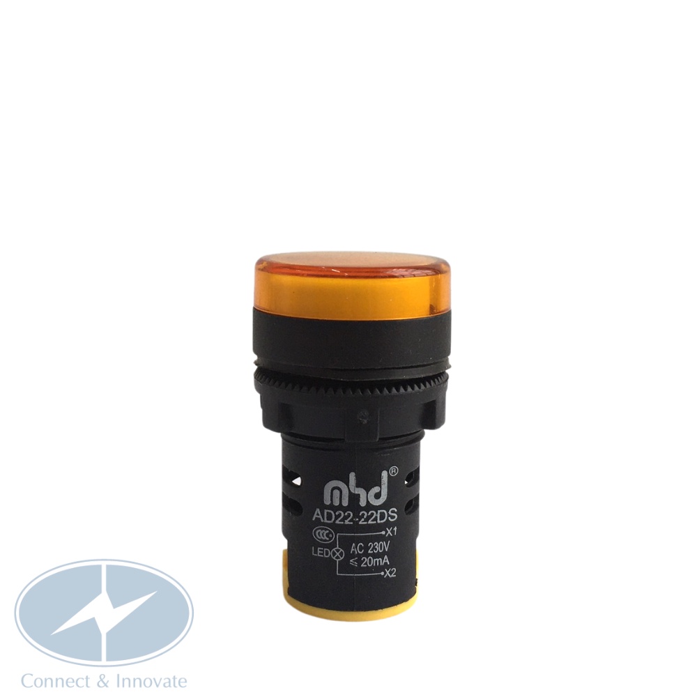 Đèn báo pha gắn tủ điện AD22-22DS Ø22mm