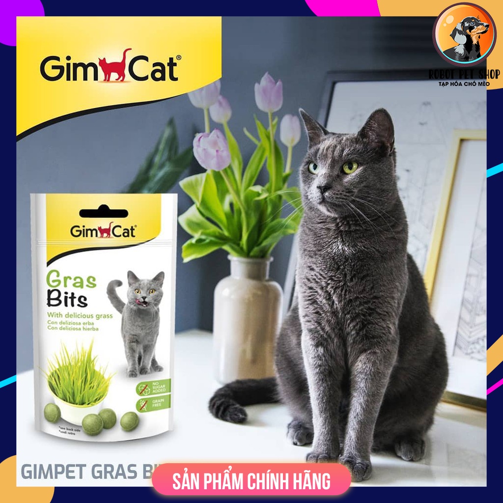 Gimcat grass bits - Bánh thưởng cho mèo vị cỏ mèo