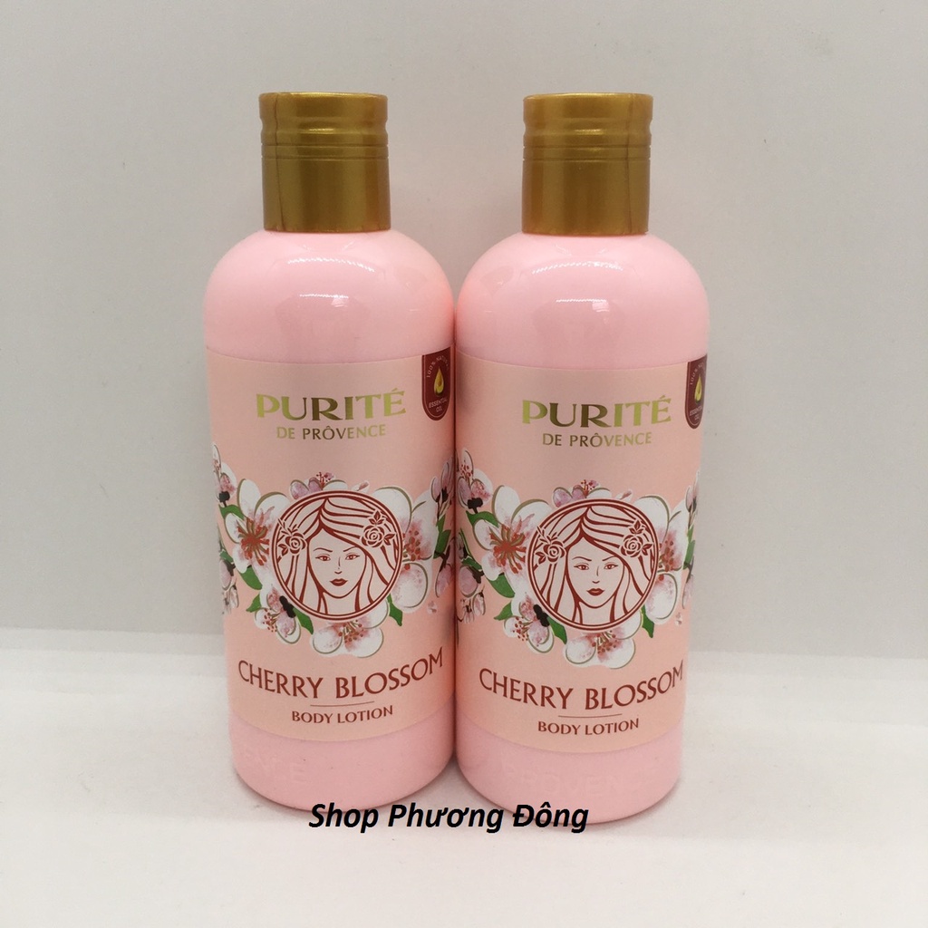 (Chính hãng) Sữa Dưỡng Thể PURITE PROVENCE Chiết Xuất Hoa Anh Đào và Hoa Hồng 250ml