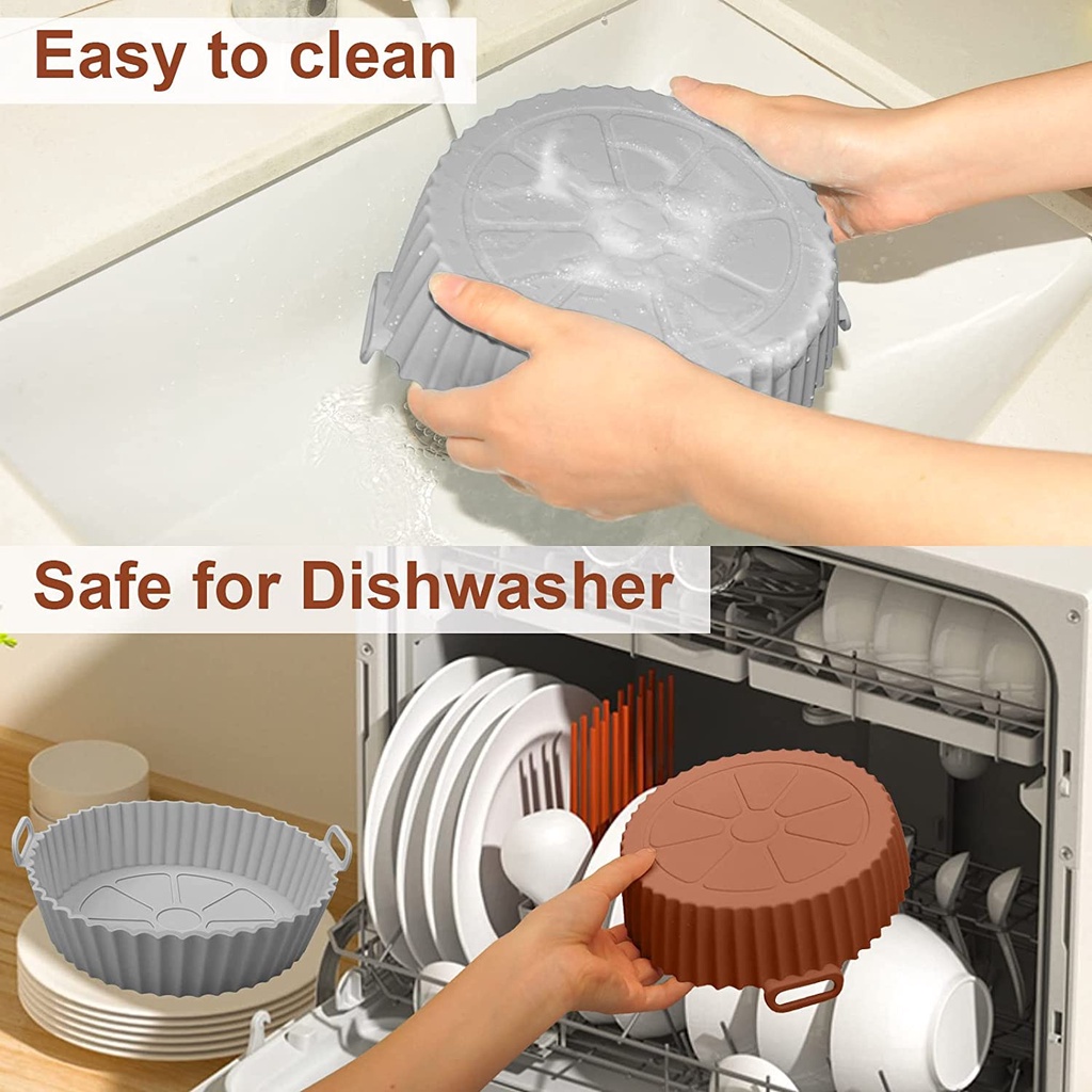 Chảo Chiên Không Dầu Bằng Silicone Có Thể Tái Sử Dụng