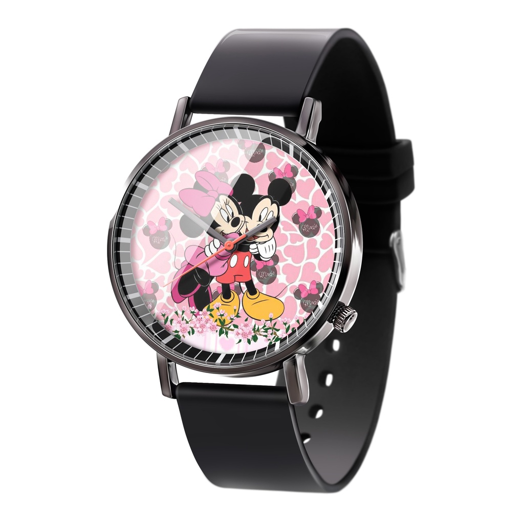 [Joias Malucas] Đồng Hồ Đeo Tay Thạch Anh Hình Chuột Mickey Hoạt Hình Đơn Giản Hiện Đại Thời Trang Cho Học Sinh Nam Và