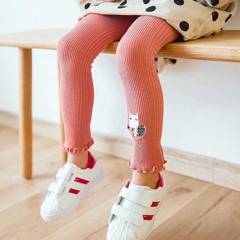 Quần Legging Cotton Họa Tiết Hoạt Hình Cho Bé Gái