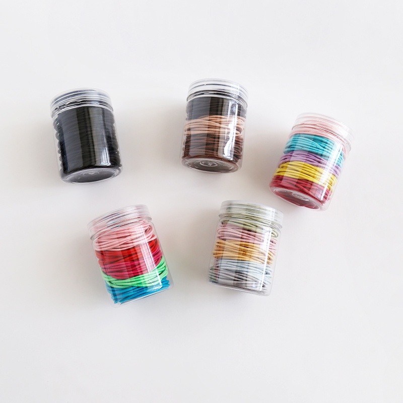 Dây Buộc Tóc Cao Su Màu Sắc Kẹo Ngọt Đa Năng Phong Cách Hàn Quốc Cho Nữ