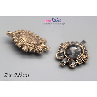 Charm đá ghi phụ kiện thời trang, gắn lên phụ kiện tóc, làm phụ kiện nơ bờm kẹp tóc, DIY, handmade
