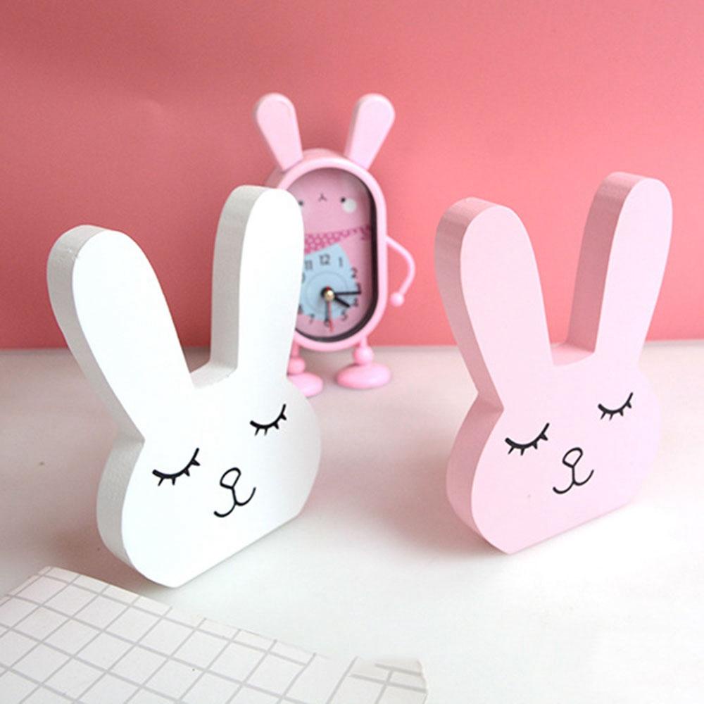 Thỏ Gỗ Handmade Dễ Thương Dùng Để Trang Trí Phòng Bé Gái