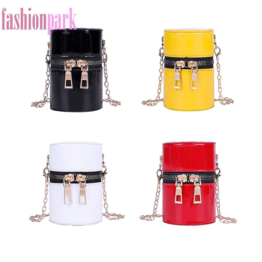 Túi đeo chéo hình trụ vải da pu cao cấp | BigBuy360 - bigbuy360.vn