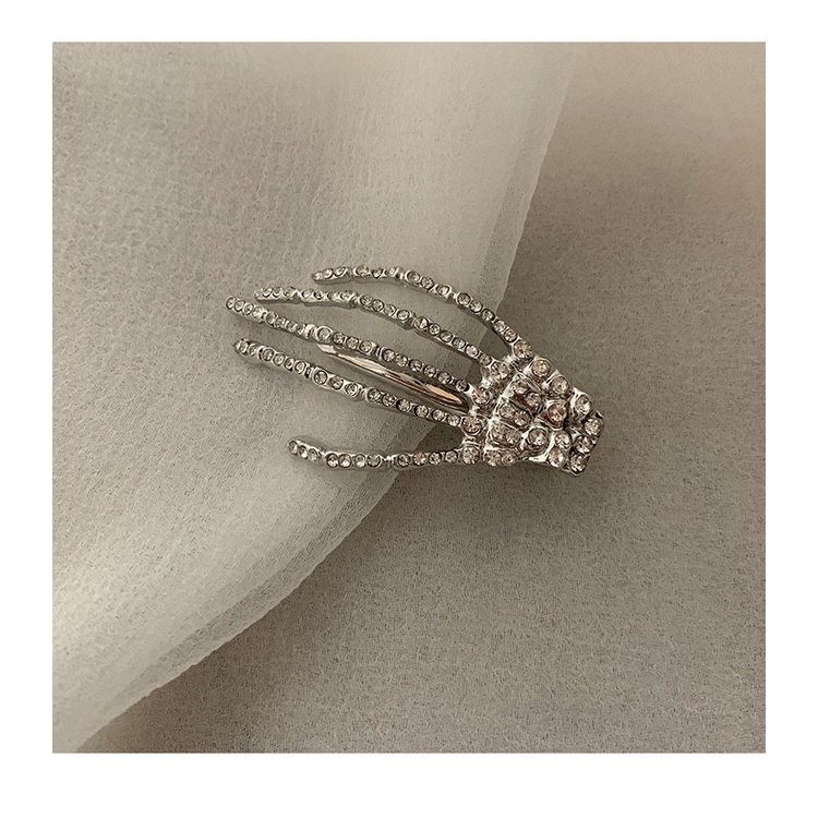 Kẹp Tóc Hình Móng Vuốt Đính Đá Lấp Lánh Phong Cách Hàn Quốc